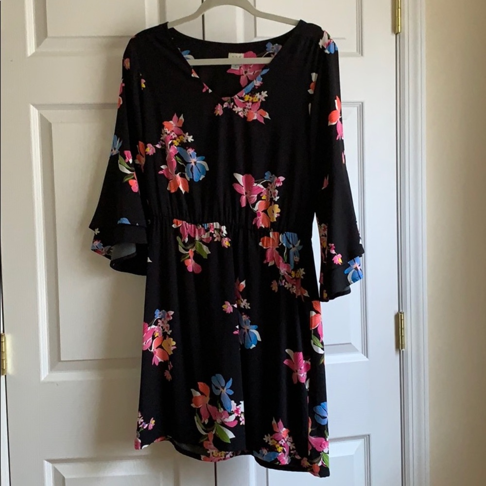 A New Day Bell Sleeve Floral Dress